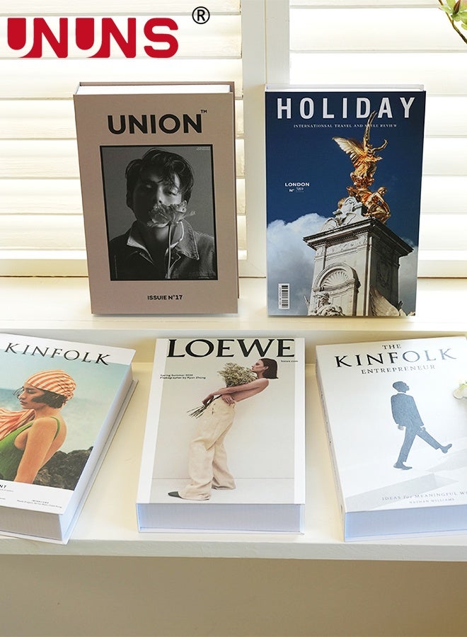 UNUNS 5 Pcs Decorative Books,Fake Books For Home Decor,Aesthetic Books For Room Decor,Coffee Table,Living Room,Preppy,Book Shelf,Shelf Decor,Designer Books Decor Set - Image 5